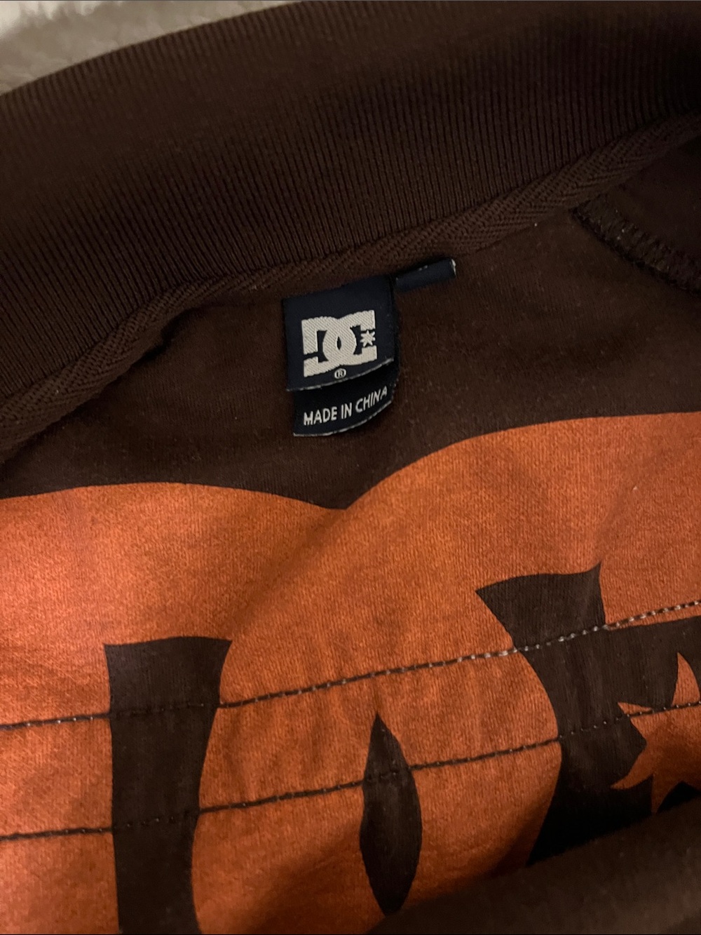 DC Women’s Dark Brown Track Jacket with White Stripes - Picture 9 of 13